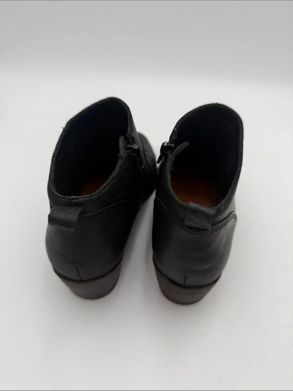 Lucky Brand women Black Leather Chukka Boots women 8M casual office retro Y2K